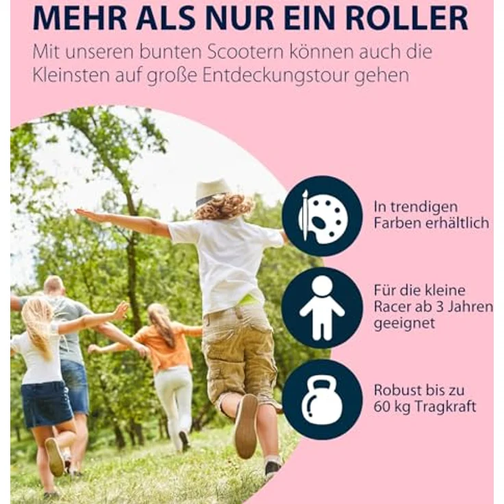 Hudora Cityroller Up 145 Junior, höhenverstellbar, klappbar, für Kids ab 3 Jahren, bis 60kg, rutschfeste Trittfläche – Bild 6