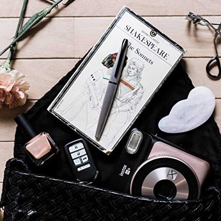 Cross ATX Roller, eleganter Kugelschreiber mit dokumentenechter Gel-Tinte und Free Ink System, schwarz, 1 Stück in Geschenkbox – Bild 5