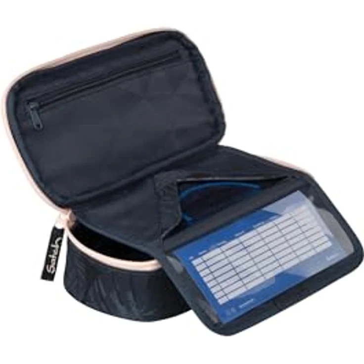 Satch Federmäppchen Schlamperbox, 2-tlg. mit Geodreieck und Organizer-Fach, wasserabweisend aus 100% recyceltem Polyester – Bild 4