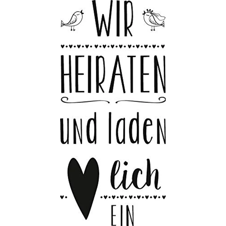 Knorr Prandell HEYDA 211800014 Stempel aus Holz (Hochzeit) 4,3 x 8,6 cm, Buche, matt lackiert – Bild 5