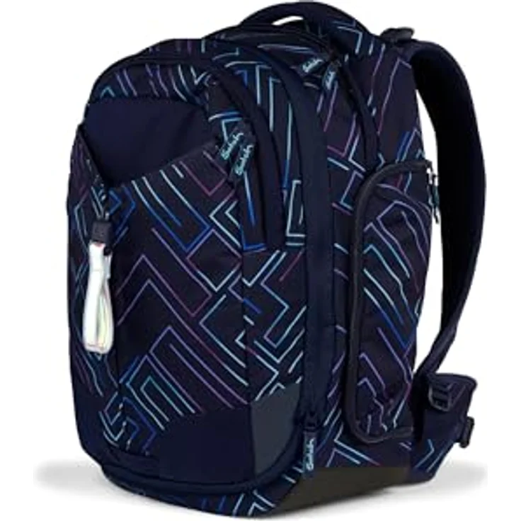 Satch Schulrucksack Match, Polyester, größenverstellbar mit Innenfächern und reflektierenden Streifen – Bild 3