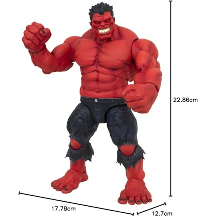 MERCHANDISING LICENCE Diamant-Auswahl - Marvel Select Red Hulk Action-Figur, 84265 – Bild 9
