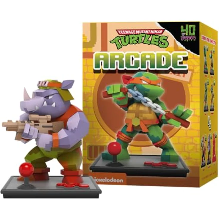 Mighty Jaxx Teenage Mutant Ninja Turtles Hidden Dissectibles, Sammelfiguren-Box mit 6 Figuren (6 regulär, 1 selten) im Arcade-Design, ca. 10 cm hoch – Bild 5
