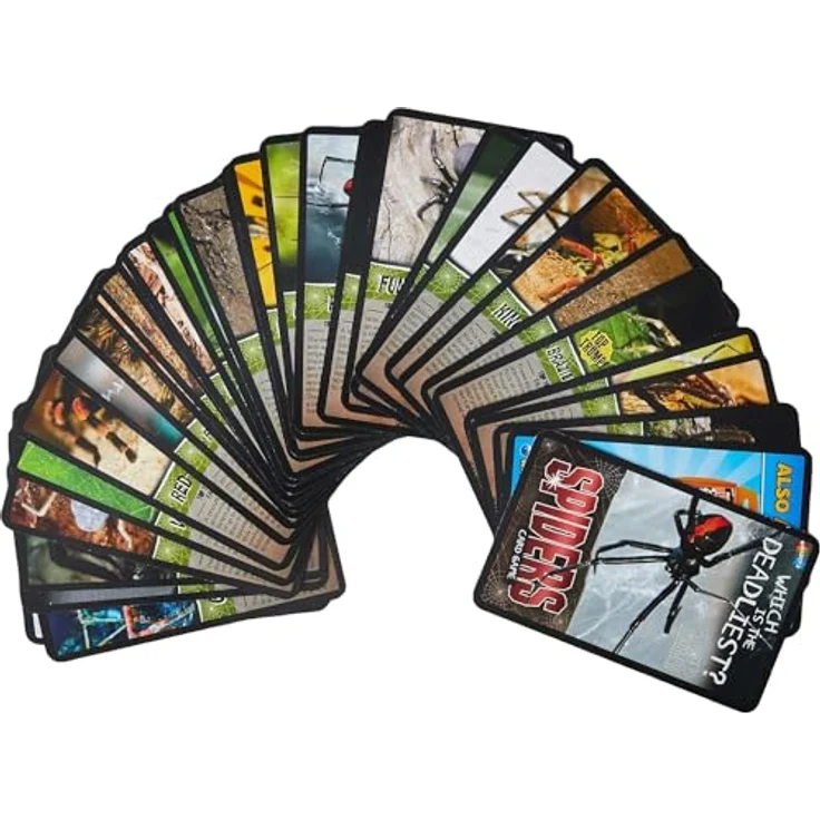 Winning Moves Spiders Top Trumps Kartenspiel, Englisch-Version mit faszinierenden Spinnen-Fakten – Bild 4
