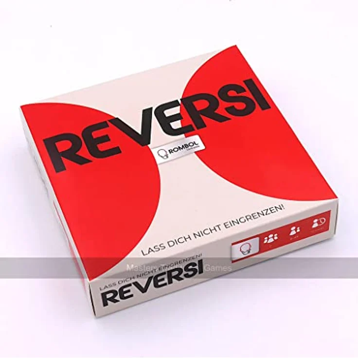ROMBOL Wooden Reversi Game - White and Black Pieces - Sustainable Wood - Travel Board Game – Bild 2