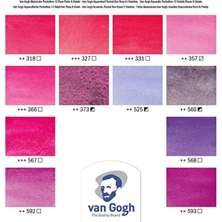 ROYAL TALENS Aquarellfarbe Van Gogh 12er Box RosaViolett – Bild 7