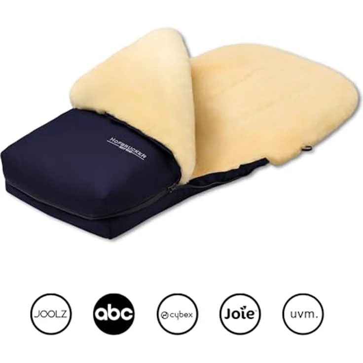 Hofbrucker - Lambskin footmuff for stroller Putzi navy blue – Bild 7
