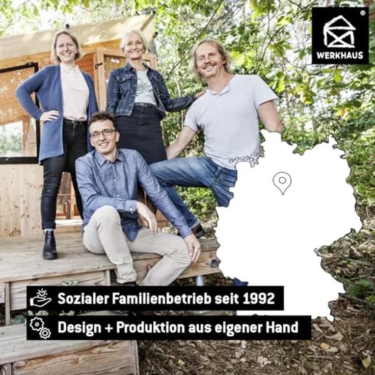Werkhaus Container Penbox rot, Stifteköcher aus Holz mit 12 Fächern und kinderleichtem Aufbau – Bild 9