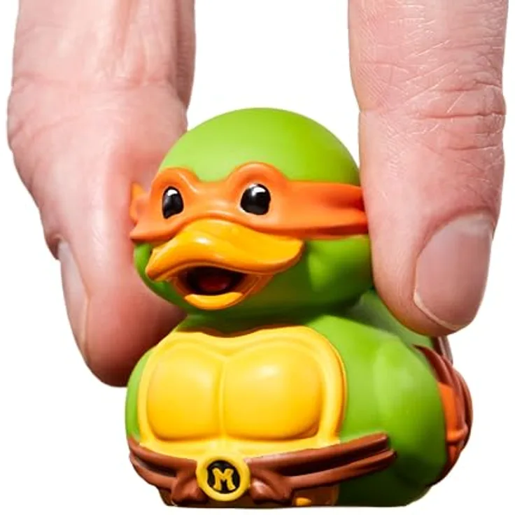 Numskull Teenage Mutant Ninja Turtles Tubbz Mini PVC Figur Michelangelo, 5 cm, Sammelfigur in Entenform