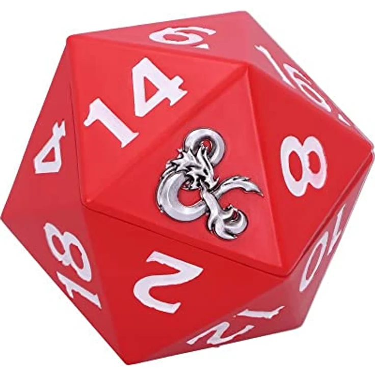 Nemesis Now Dungeons & Dragons D20-Würfel Aufbewahrungsbox, rotes Harz, 13,5 cm, offiziell lizensiert – Bild 2