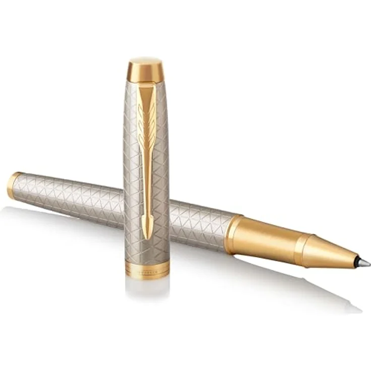 Parker Pen IM Premium Silver G.C., Schreibstift mit stabiler Edelstahlfeder, Silber – Bild 1