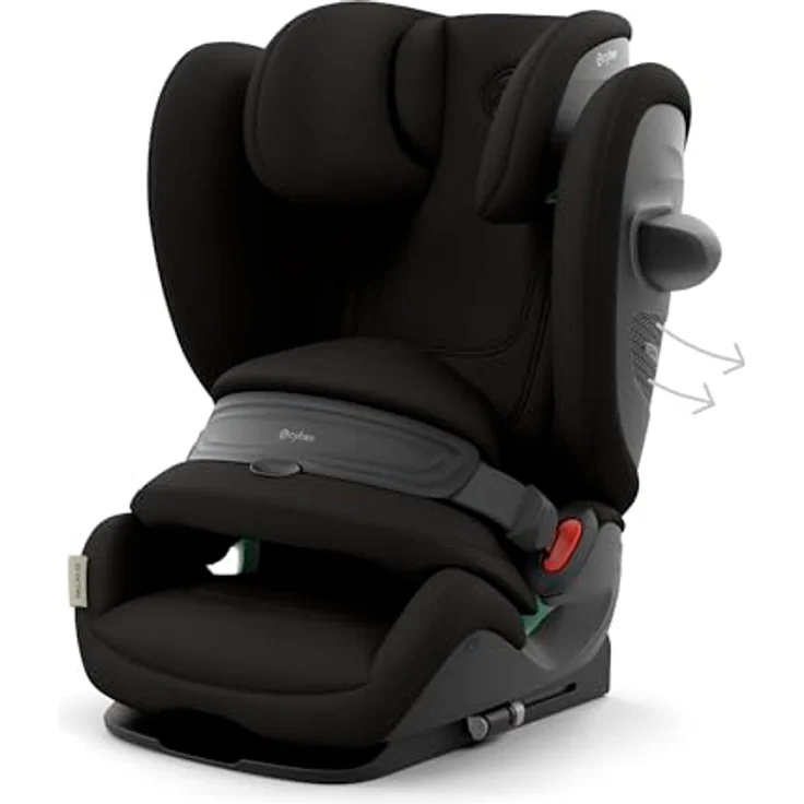 Cybex Pallas G3, 2-in-1 Kindersitz (15 Monate - 12 Jahre) mit 25% weniger Nackenverletzungen, Magic Black – Bild 8