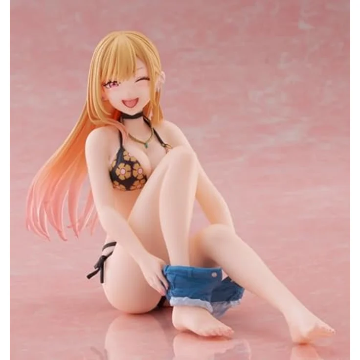 USA Gundam Store My Dress-Up Darling PVC Statue Marin Kitagawa Measured Swimsuit Ver., 13 cm, collectible figure in printed box – Bild 9