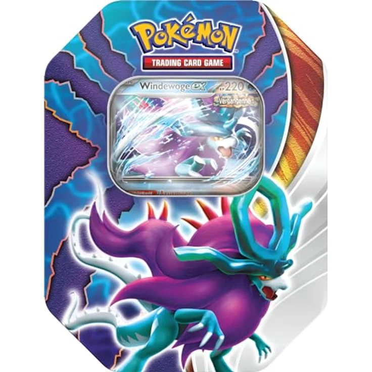 Pokémon-Sammelkartenspiel: Tin-Box Paradoxclash: Windewoge-ex (1 holografische Promokarte & 4 Boosterpacks) – Bild 2