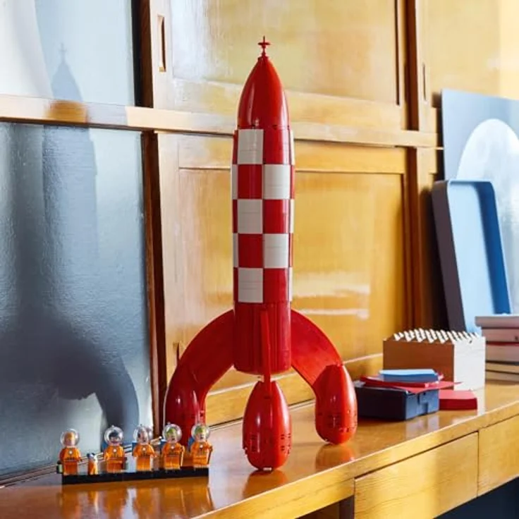LEGO Mondrakete von Tim und Struppi - 21367, 1.283-teiliges Modell mit einer Höhe von 49 cm und fünf Minifiguren, für Erwachsene ab 18 Jahren – Bild 8