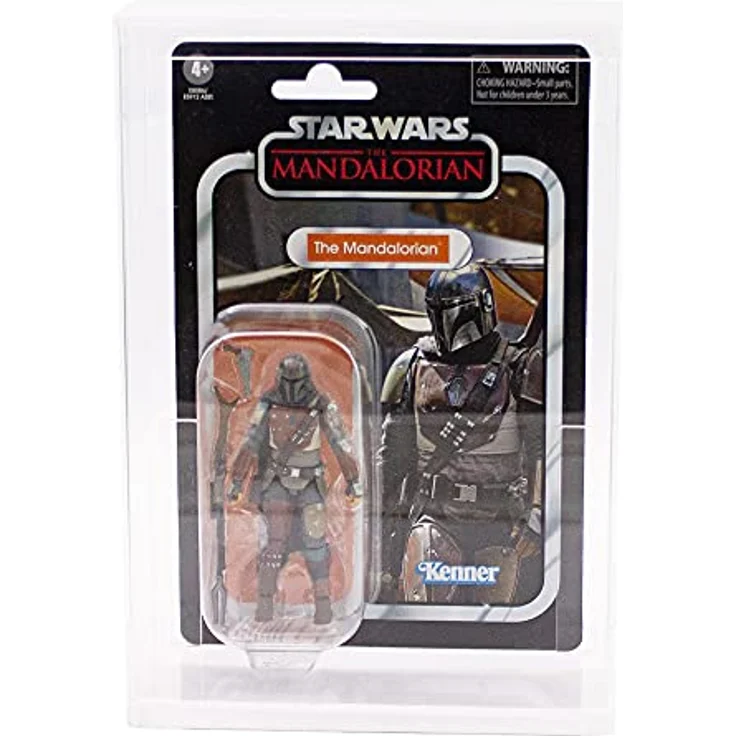 Morax Acryl Case 230x152x70mm für TWC Star Wars Mandolorian Figuren - Sicherer Halt ohne Schrauben, leichtes Einsetzen – Bild 3
