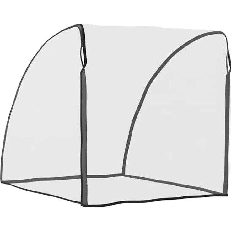 HOMCOM Regenschutz für Fahrradanhänger, wasserdichte Regenschutzhülle aus Polyethylen, transparent, 76x61x61 cm – Bild 9