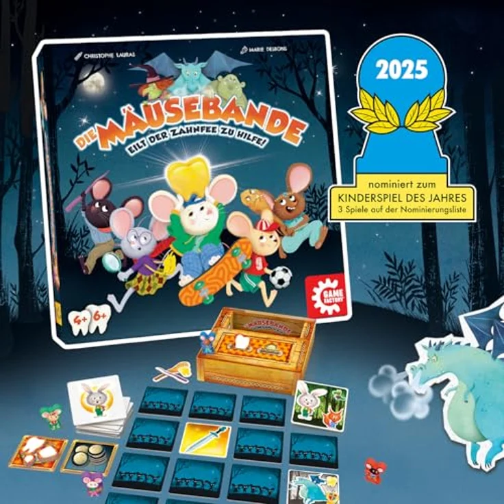Game Factory Die Mäusebande, Brettspiel zur Teamkooperation mit spannender Zahnfee-Mission – Bild 2