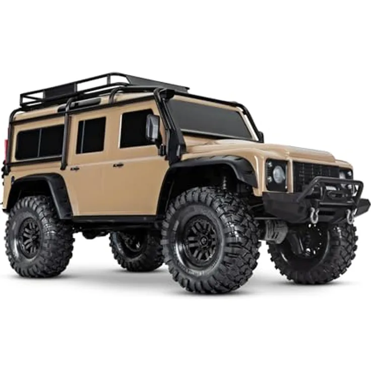 Traxxas TRX-4 LR Defender, 1/10 Crawler RTR, sand, mit T-Lock Differenzialen und Portalachsen, ohne Akku und Ladegerät