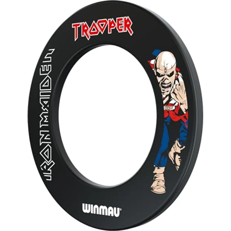 WINMAU Iron Maiden Trooper Design Dartscheibe Surround, passend für alle Winmau Bristle Dartboards – Bild 3