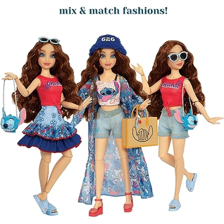 Jakks Pacific Disney Stitch ily 4Ever, Puppe 28 cm mit beweglichen Armen und Beinen, Sammlerstück für Kinder und Disney-Fans – Bild 3