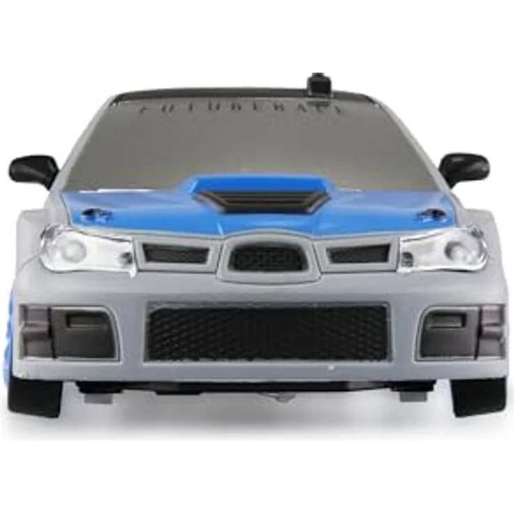 Amewi Drift Sport Car 4WD 1:24 RC ferngesteuert RTR grau, LED-Frontbeleuchtung, Zusatzreifen mit Gummiauflage – Bild 3