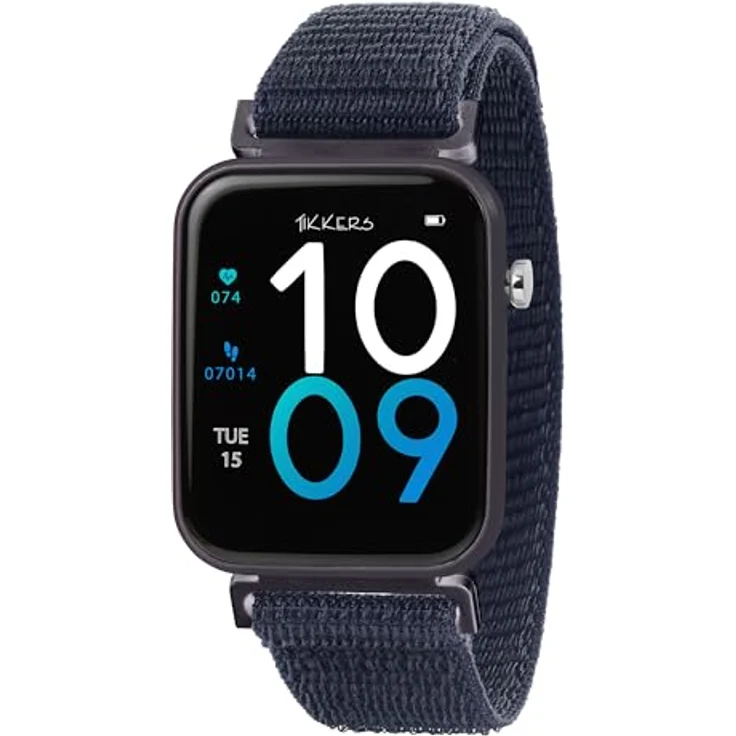 Tikkers Kids Series 13 Smartwatch mit Fitness-Tracker, GPS, Kamera, Pulsmesser, Schrittzähler - Marineblau – Bild 1