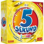 Trefl 5 Sekund Junior Vereinsspiel Familienbuch Dynamisches Spiel Überraschende Anfragenkarten Zeitmesser Verkleidungsspiel Familien und Gäste Für Kinder ab 6 J.