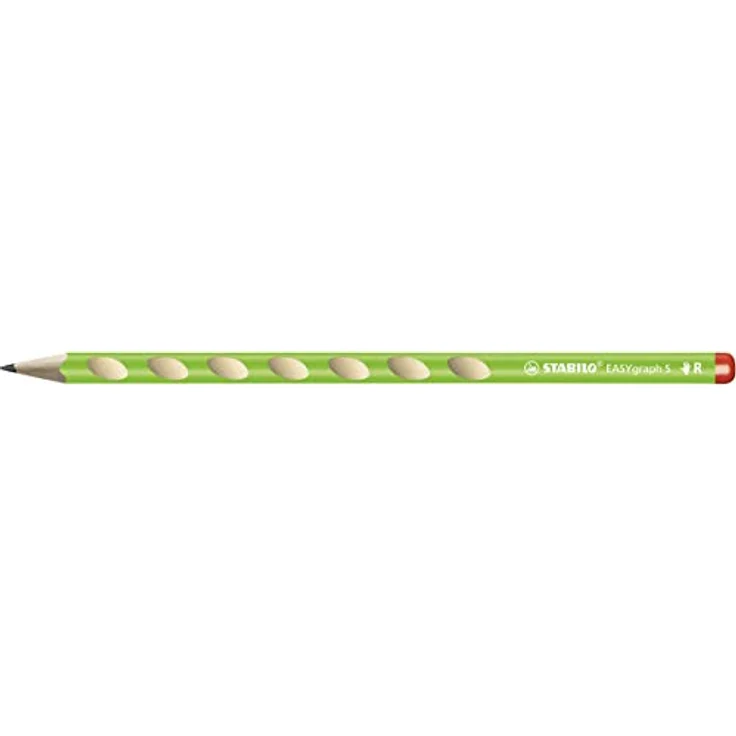 STABILO EASYgraph S, Schmaler Dreikant-Bleistift für Rechtshänder, grün, HB, 10x 2er Pack, ergonomischer Schaft mit rutschfesten Griffmulden – Bild 2