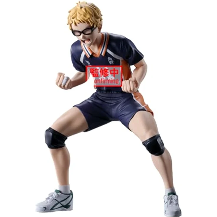 Banpresto Kei Tsukishima Haikyu BP89938P, Sammelfigur 14 cm aus PVC, mehrfarbig, mit Basisständer, ideales Geschenk für Anime-Fans – Bild 1