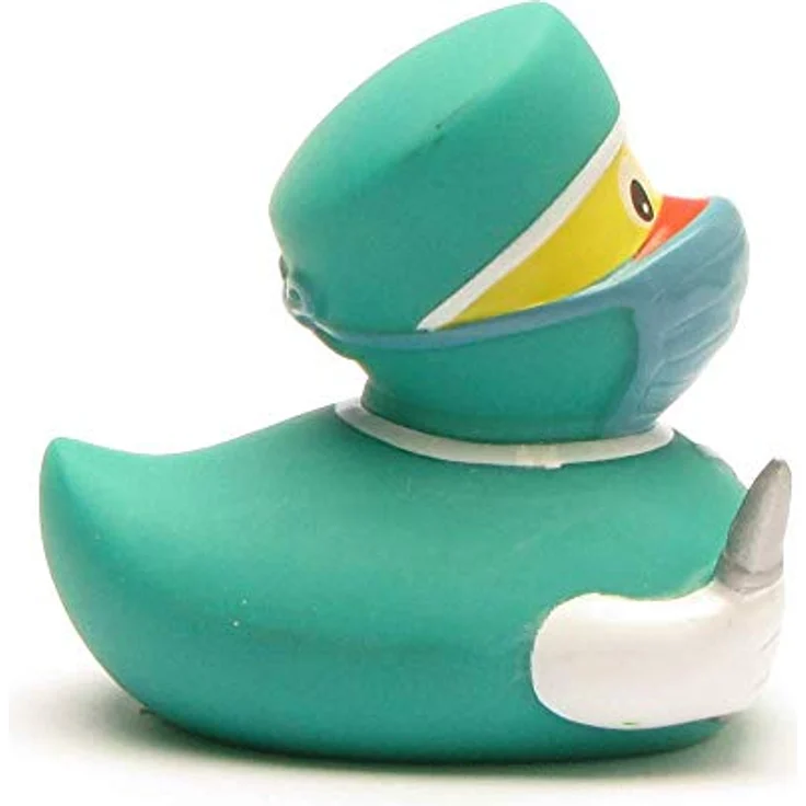 Duckshop Badeente - personalisierbar (Chirurg Ente) mit individuellem Wunschtext, 8 cm, Vinyl – Bild 4