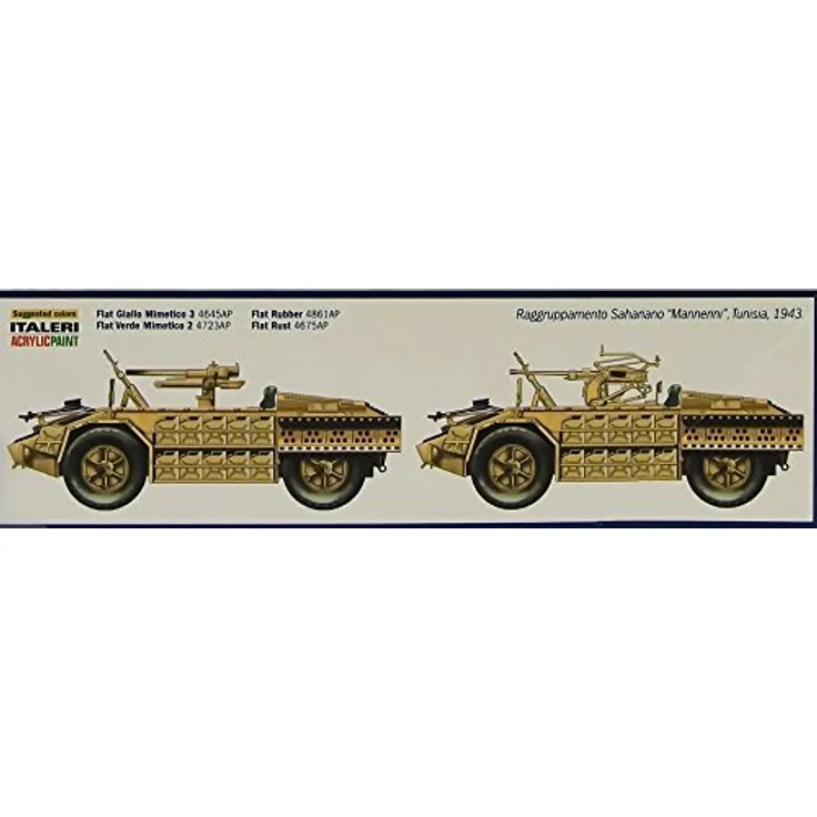 Carson 510006530 AS 42 Sahariana, Modellfahrzeug im Maßstab 1:35, ca. 175 mm lang – Bild 2