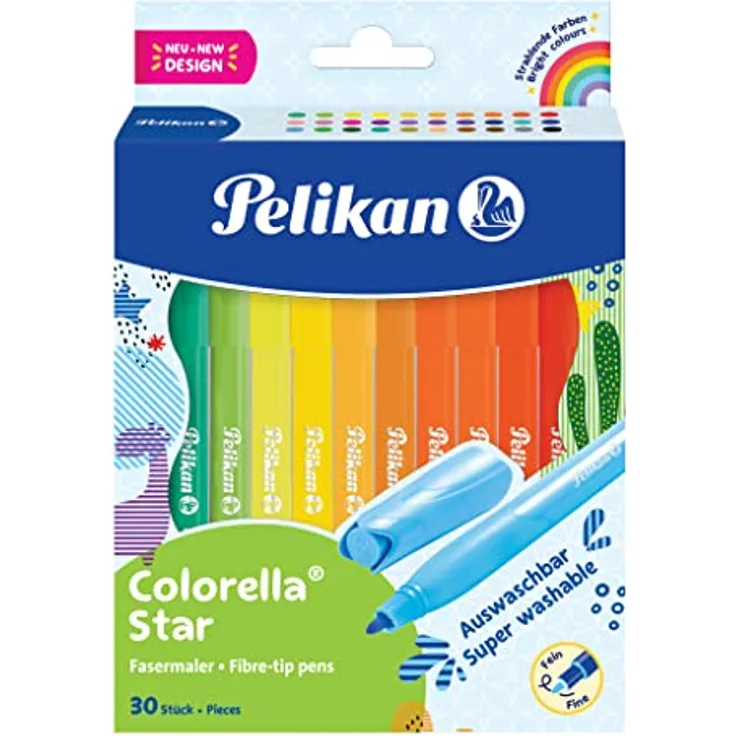 Pelikan Fasermaler Colorella® Star C 302, 30 Farben, 822336