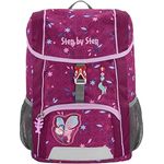 Step by Step Rucksack-Set Kid „Fairy Freya“, mit Sitzkissen, ergonomischer Mini-Ranzen mit abnehmbarem Brustgurt, für Kindergarten, Vorschule und Freizeit, 13 l, rosa - Beere