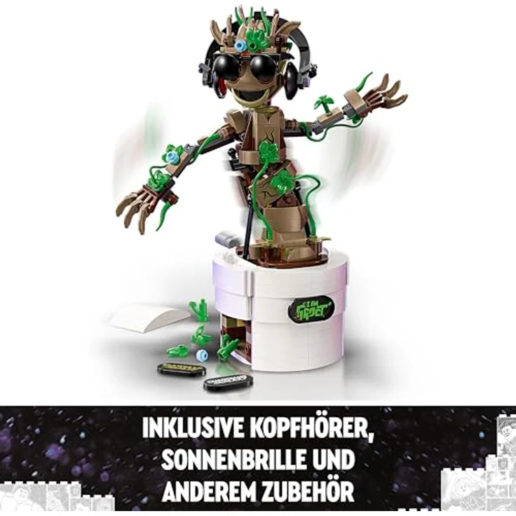 LEGO® Konstruktionsspielsteine Tanzender Groot (76297), LEGO Super Heroes, (459 St), Made in Europe – Bild 8