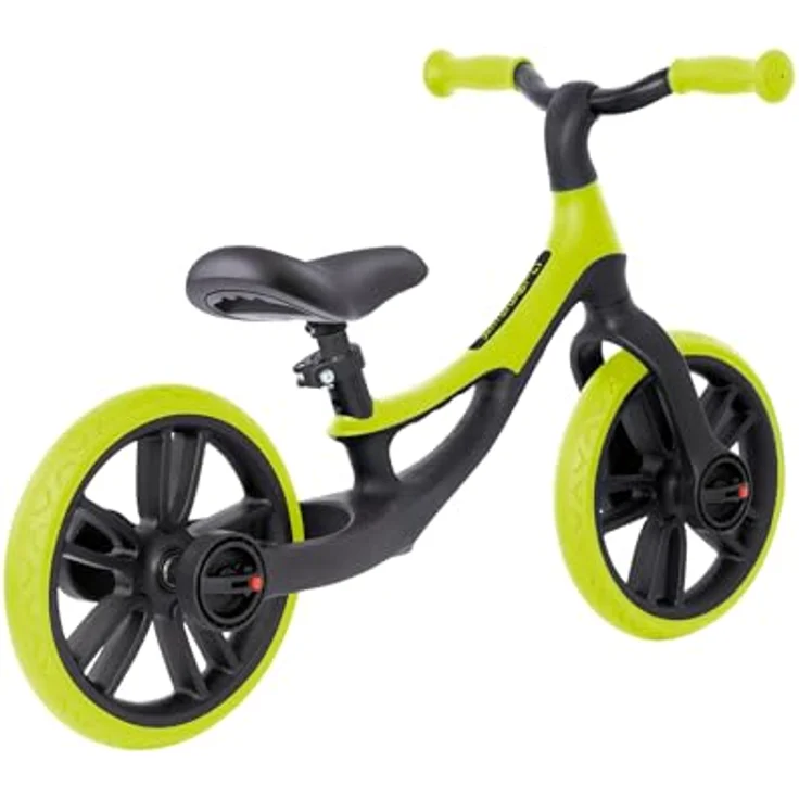 Globber Go Bike Elite Duo, Laufrad in hellgrün mit ergonomischem Design und höhenverstellbarem Sattel – Bild 3