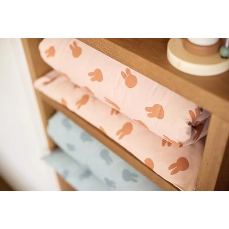 Jollein Kinderbettwäsche - Miffy Shadow, Wild Rose - 100x140cm - 100% Baumwolle - Oeko-TEX Zertifiziert - Babybettwäsche mit Kissenbezug – Bild 3