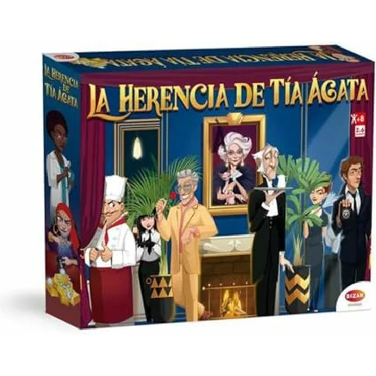 Bizak La Herencia de Tía Ágata, Strategisches Brettspiel für 2-6 Spieler, Multicolor, Talla unica, zweisprachige Anleitung (Spanisch/Englisch) – Bild 1