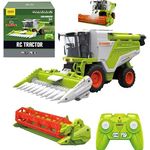 COIL RC Traktor Mähdrescher - Ferngesteuerter Traktor ab 3 Jahre, 6-Kanal Funk-Traktor mit Licht und Ton, Robuster ABS-Kunststoff, 1:24 - Ideal für Kinder ab 3 Jahren