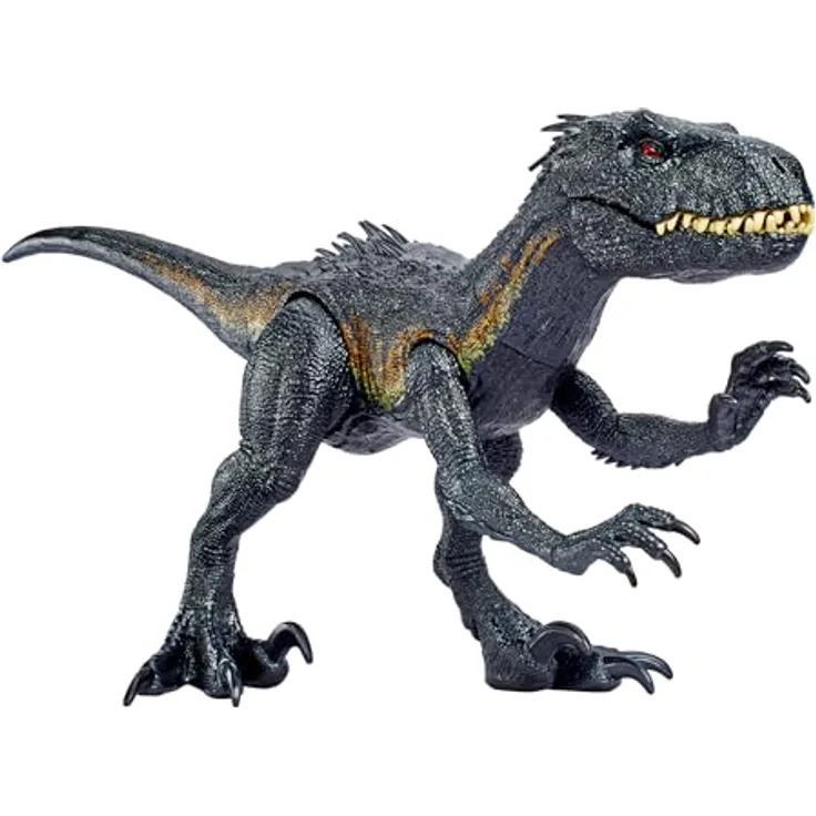 Jurassic World Riesendinosaurier-Spielzeug Indoraptor, verschlingt Minifiguren, ca. 90 cm lange authentische Figur