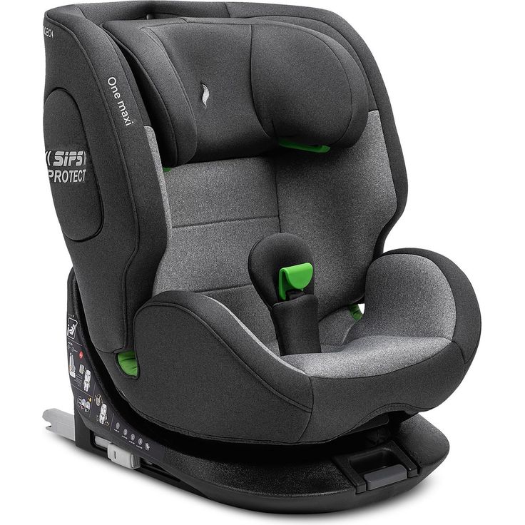 Osann One maxi, drehbarer Kindersitz für 3 bis 12 Jahre (100-150 cm) mit Isofix-Basis, Universe Grey