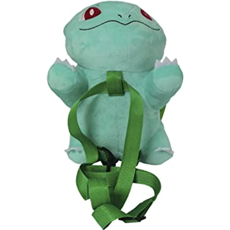 Nintendo Pokémon Bisasam Rucksack Kuscheltier, ca. 35 cm mit Reißverschluss – Bild 6