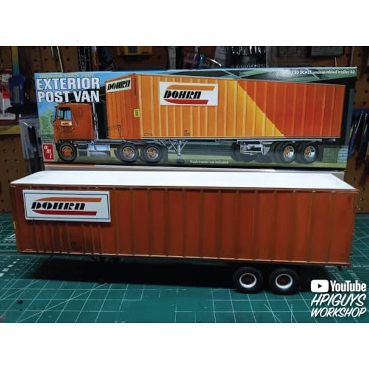 AMT 1/25 40' Fruehauf Exterior Post Trailer Dohrn, Maßstabsgetreuer Modellbausatz für Fahrzeugliebhaber – Bild 2
