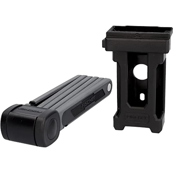 Fischer Faltschloss PROTEC FKS85 Soft-Touch, Fahrradschloss, Faltschloss mit 2 Schlüsseln, 85 cm, schwarz – Bild 5