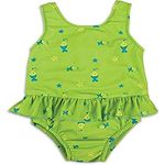 Bambinomio Baby Badeanzug mit Schwimmwindel Medium - grün