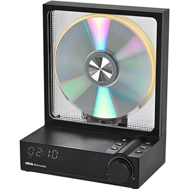 Silva Schneider CDP 99 BT, CD-Player mit Bluetooth 5.3, MP3-Funktion, 4000mAh Akku, LED-Display, tragbar, Schwarz – Bild 1