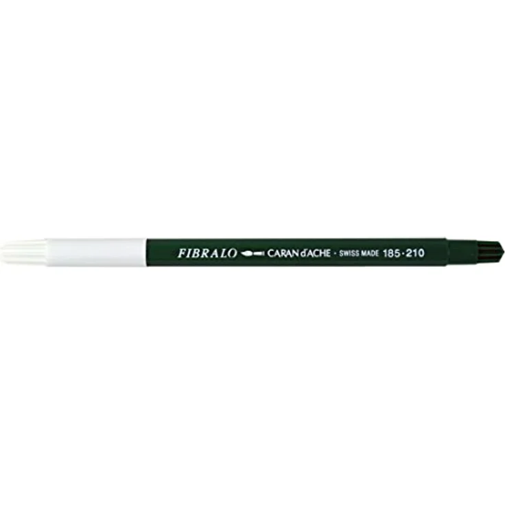CARAN d'ACHE - FIBRALO Aquarelle Filzstifte in Metallbox - 24 Stück, 19,1 x 1,6 x 25,8 cm – Bild 5