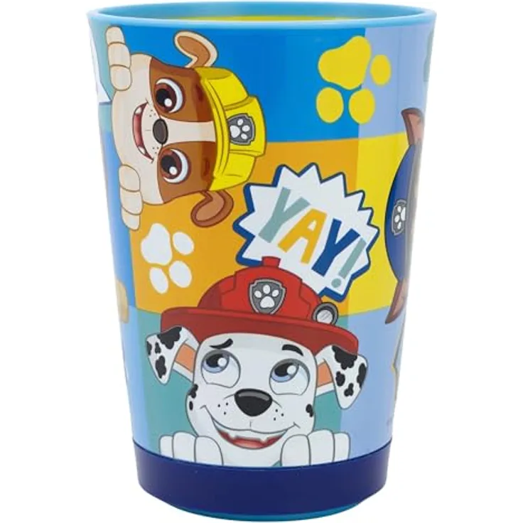 Stor Paw Patrol Kippsicherer Kunststoffbecher mit Smartgrip Kippschutz, 370 ml, BPA-frei