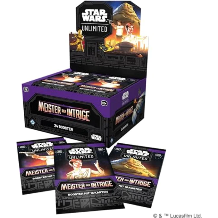 Asmodee - FFG - Star Wars: Unlimited Trading Card Game - Meister der Intrige - Booster Display mit 24 Booster Packs, TCG für 2+ Spieler, 12+, Deutsch, spannende Charaktere und seltene Karten – Bild 4