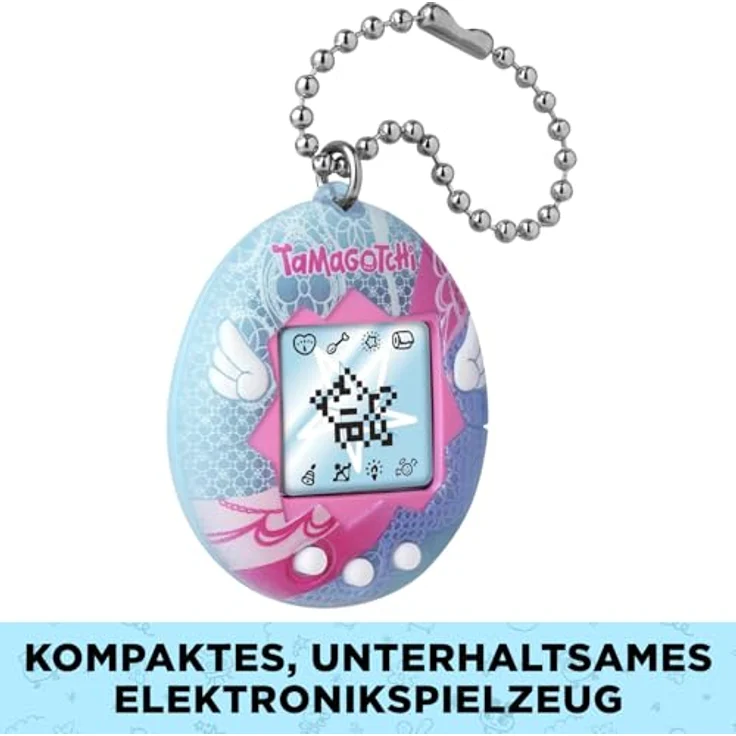 Bandai Tamagotchi Angel, Interaktives Haustier mit Lernspiel-Funktion, Pink – Bild 4